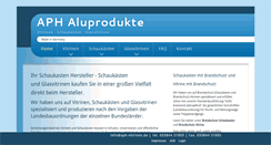 Desktop Screenshot of aph-vitrinen.de